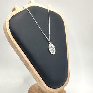 925 Silver Necklace w/ St.Archangel Michael Pendant Christian Birthday Gift New